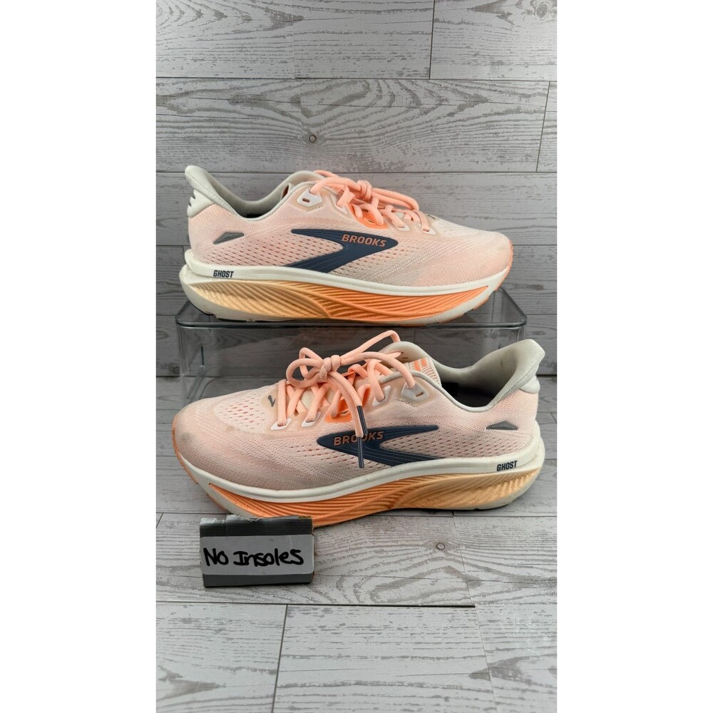 Brooks Ghost 18 1204821D161 Orange 7.5D Womens Sneakers Mesh Running Shoes #88